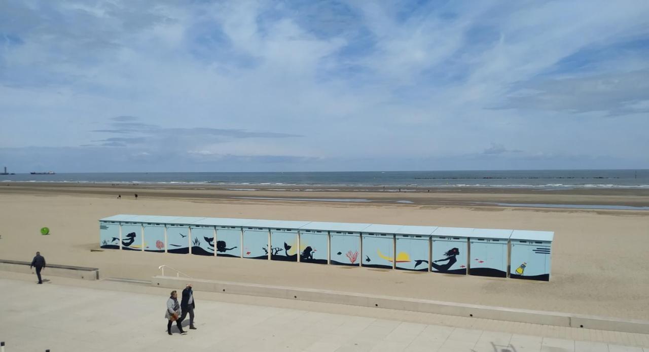 Magnifique Vue Mer Pour Ce T2 Totalement Renove Classe Meuble De Tourisme 3 Etoiles Duinkerke Buitenkant foto